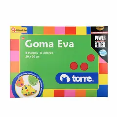 TORRE - Carpeta Con Goma Eva 6 Colores 6 Laminas