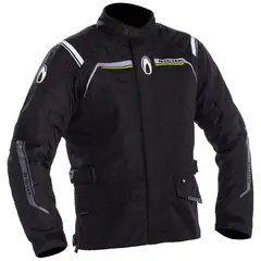 RICHA - Chaqueta para Moto Storm 2 Negra Impermeable Con Protecciones