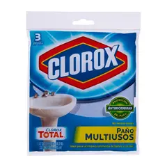 CLOROX - Paños multiusos antimicrobiano 3 unidades