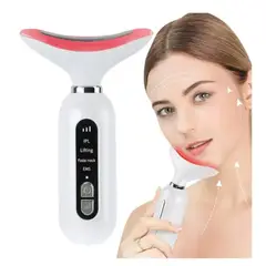 GENERICO - Masajeador Facial y de Cuello con Terapia De Luz y EMS.