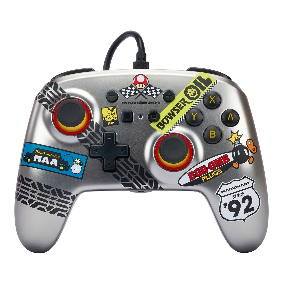 POWERA - Control con Cable PowerA Enhanced Mario Kart Metálico para Nintendo Switch