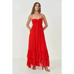 COLCCI - Vestido Largo Comfort con Volantes