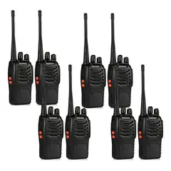 BAOFENG - Set 8 Radios Walkie Talkie Bf-888s Recargables Usb Linterna Led Radio Comunicacion Inalambrica