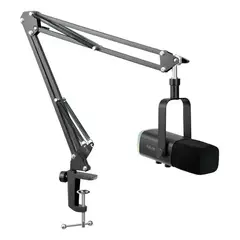 FIFINE - Micrófono Am8T USB XLR con brazo articulado