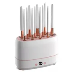 GENERICO - Secador De Brochas De Maquillaje Eléctrico Y Esponjas 2 en 1.