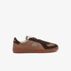 LACOSTE - Zapatillas Hombre Baseshot Pro De Piel Café