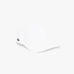 LACOSTE - Gorra Unisex De Tenis De Tafetán Diamantado Blanco