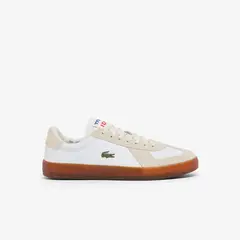 LACOSTE - Zapatillas Hombre Baseshot Pro De Piel Blanco