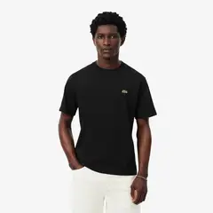 LACOSTE - Camisa Hombre De Algodón Negro