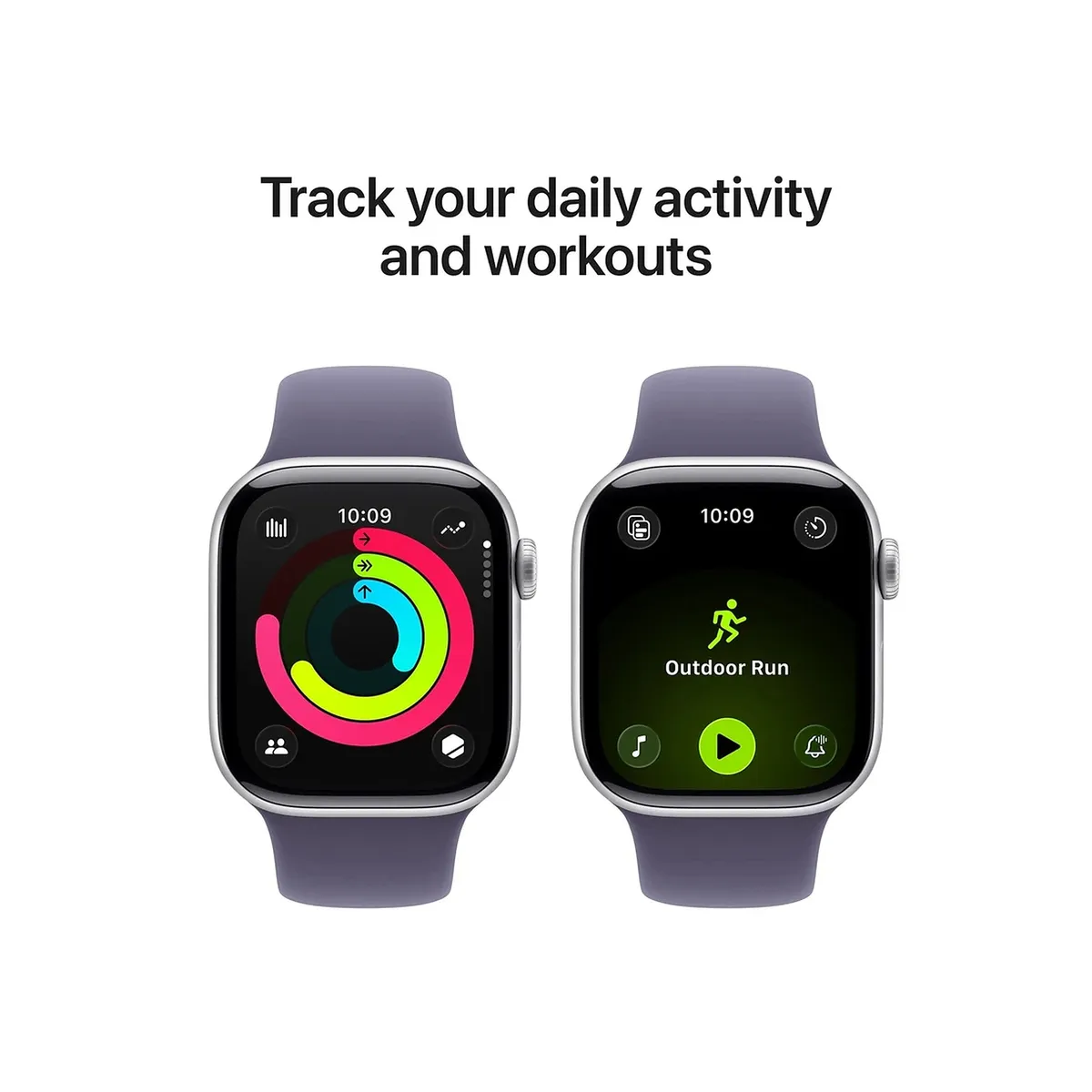 APPLE - SMARTWATCH APPLE WATCH SERIE 11 (GPS) 42MM CASE SILVER SPORT BAND PURPLE