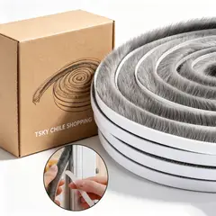 TSKY CHILE SHOPPING - Burlete De Espuma Autoadhesivo 30m Aislante Térmico Acústico Puertas Ventanas Frío Calefacción