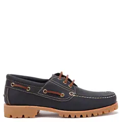 GUANTE - Mocasin de cuero hombre marino Varsovia