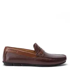 GUANTE - Mocasin de cuero hombre chocolate Ancona