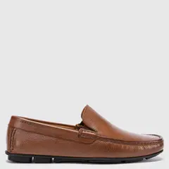 GUANTE - Mocasin de cuero hombre whisky Ancona