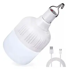 GENERICO - Bombillo LED Solar USB Recargable 40W Para Camping Y Casa