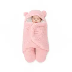 BABYMINE - Mameluco Saco de dormir Bebé Osito con Capuchita y Orejitas -
