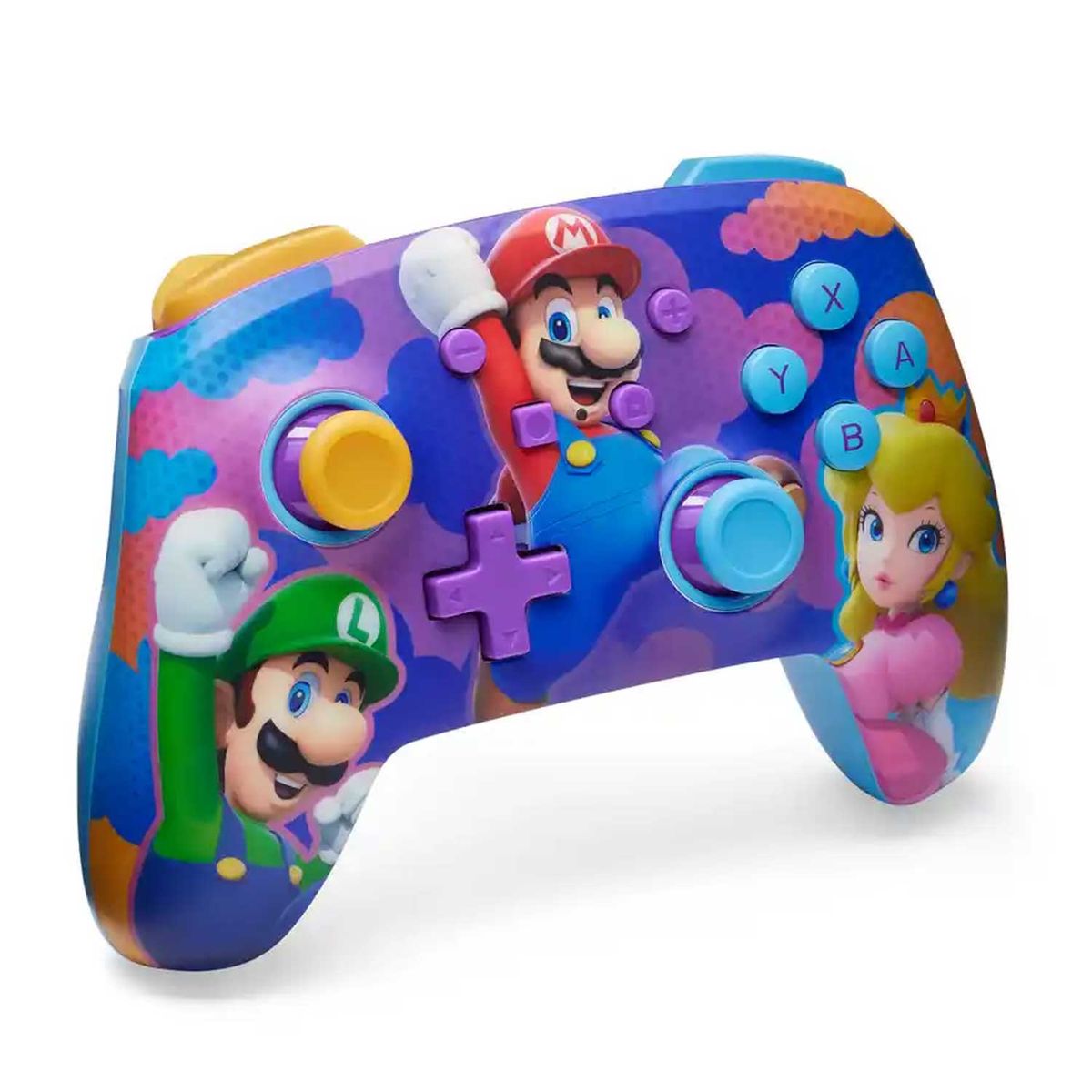 POWERA - Control Inalámbrico PowerA Enhanced Super Mario Bros. Splash Heroes Nintendo Switch