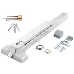 AMBM SHOP - 65cm Barrales Antipánico Exterior Cerradura De Emergencia con 3 llaves de puerta