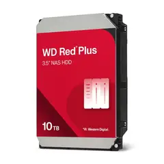 WESTERN DIGITAL - Disco Duro WD Red Plus 10TB 3.5” SATA III 6Gbs 7200RPM WD100EFGX