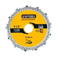 UYUSTOOL - DISCO PARA TALLAR MADERA 115MM13CUCHILLOS UYUSTOOLS