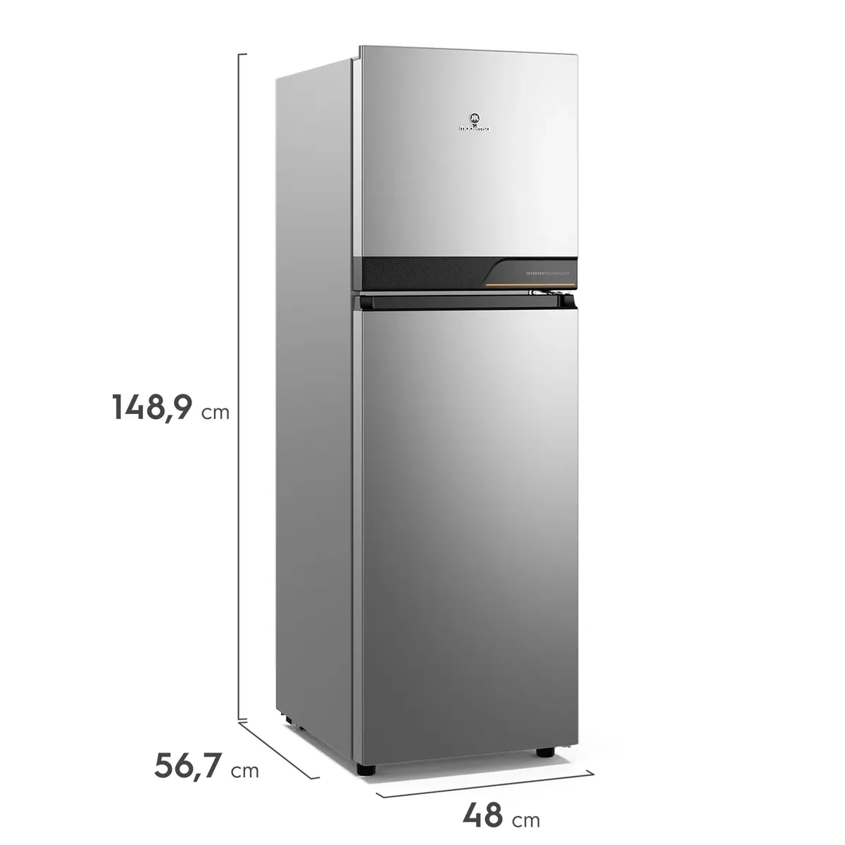 MADEMSA - Refrigerador 190L No Frost Top Freezer Inverter Altus 1200IS