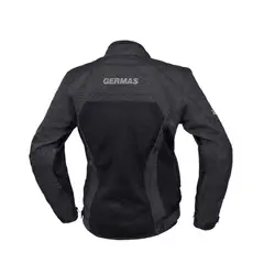 GMS - Chaqueta mujer tara mesh negro de moto