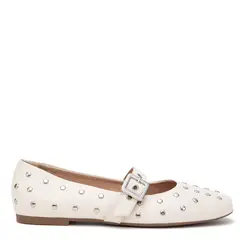 GACEL - Ballerina de cuero mujer off white Abi 0660693