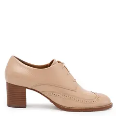 GACEL - Zapato de cuero mujer nude Claudia