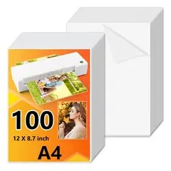 GENERICO - 100 Micas Pro Láminas Doble Termolaminadora Plastificadora