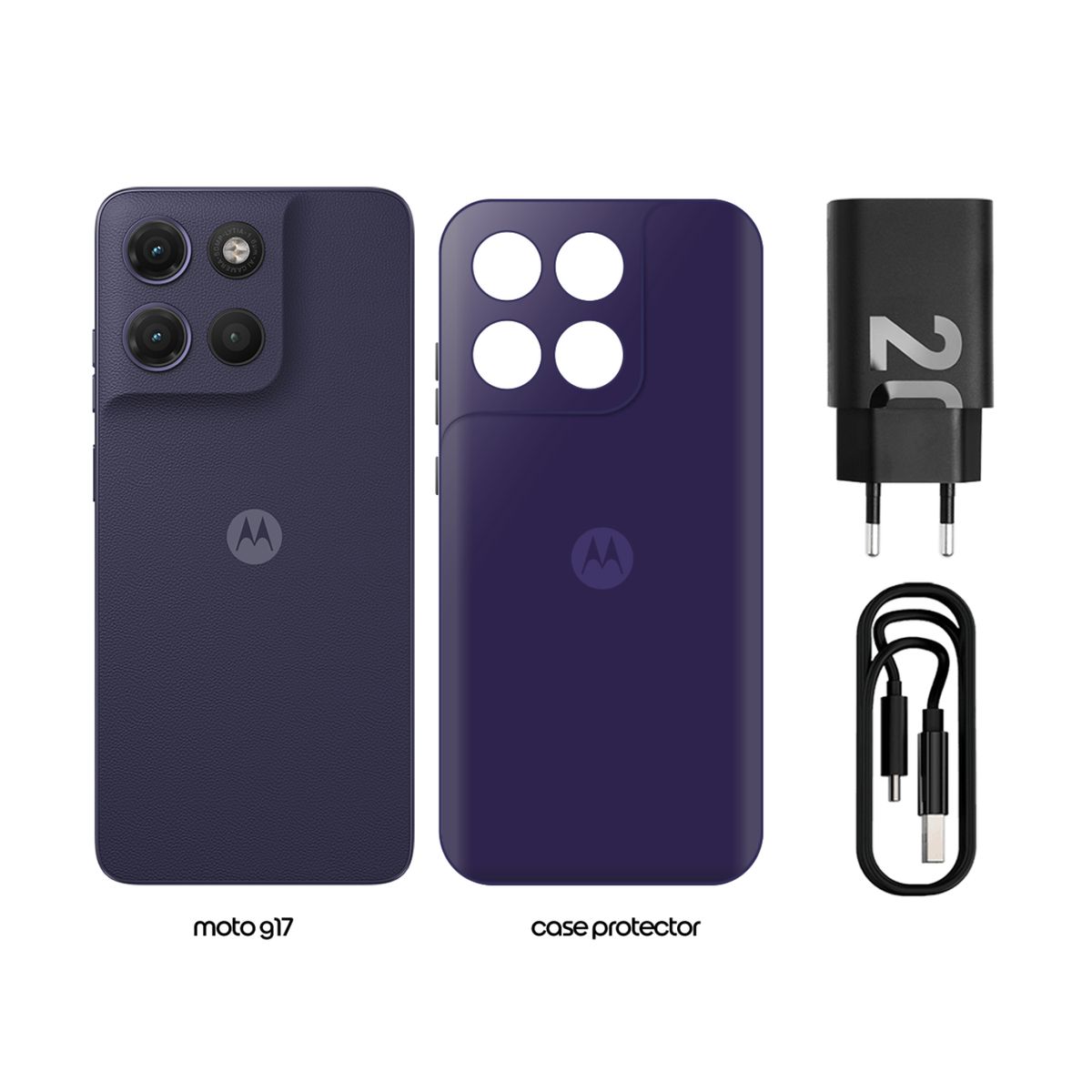MOTOROLA - Smartphone Motorola Moto G17 128GB 4GB Azul Android 15