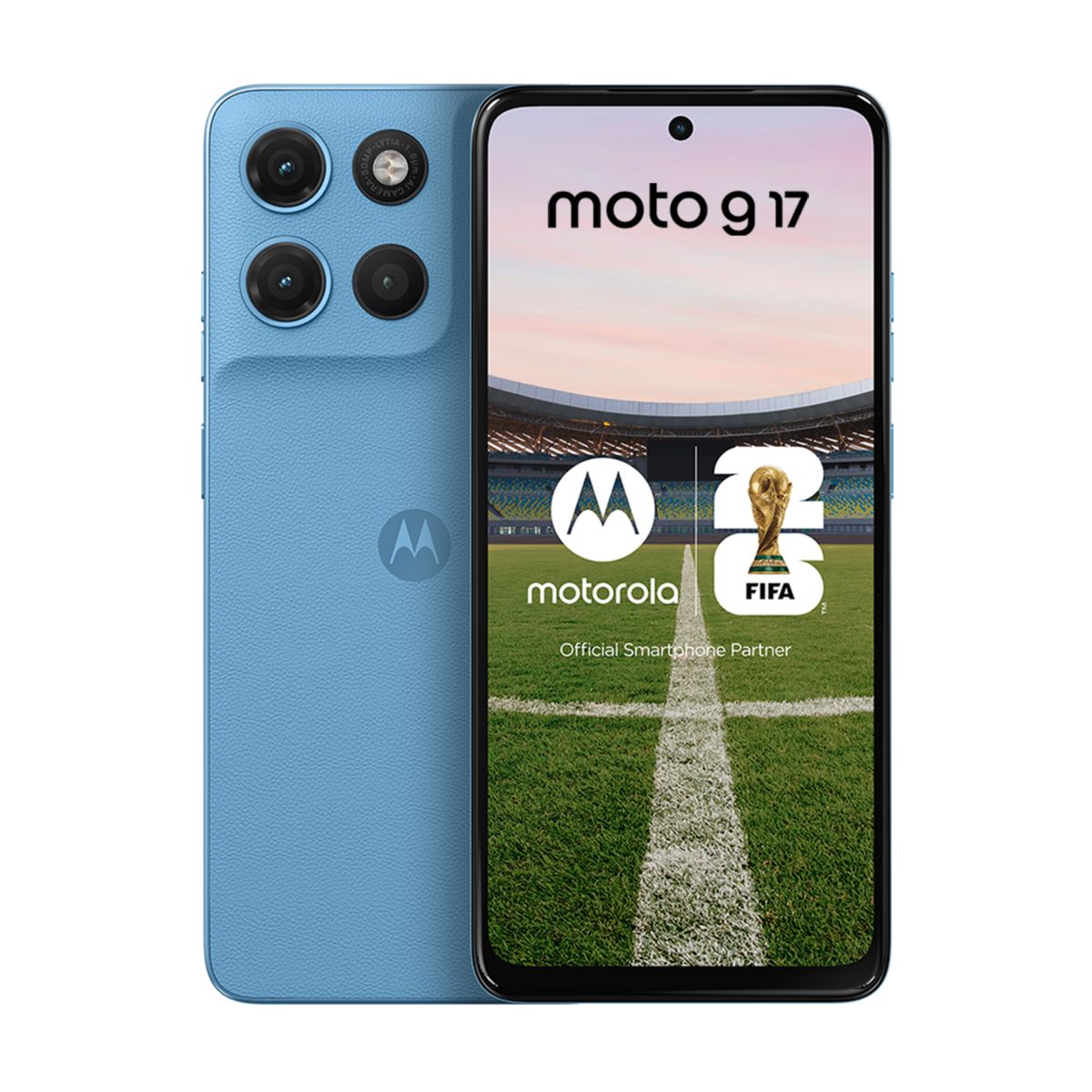 MOTOROLA - Smartphone Motorola Moto G17 128GB 4GB Celeste Android 15
