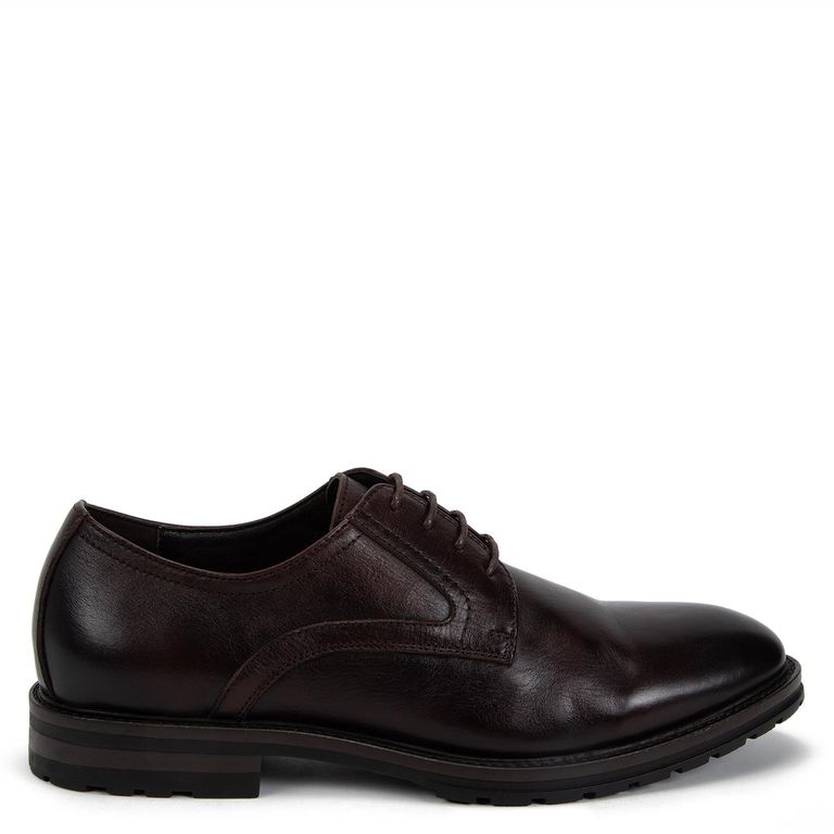 Zapato de cuero hombre guinda Soller