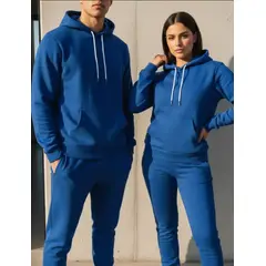 AGW - Conjunto Buzo Poleron Canguro Y Pantalon Puño Algodon