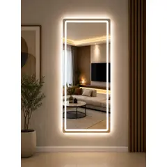 GENERICO - Espejo Decorativo LED Sin Marco 70x150 cm Vertical y Horizontal