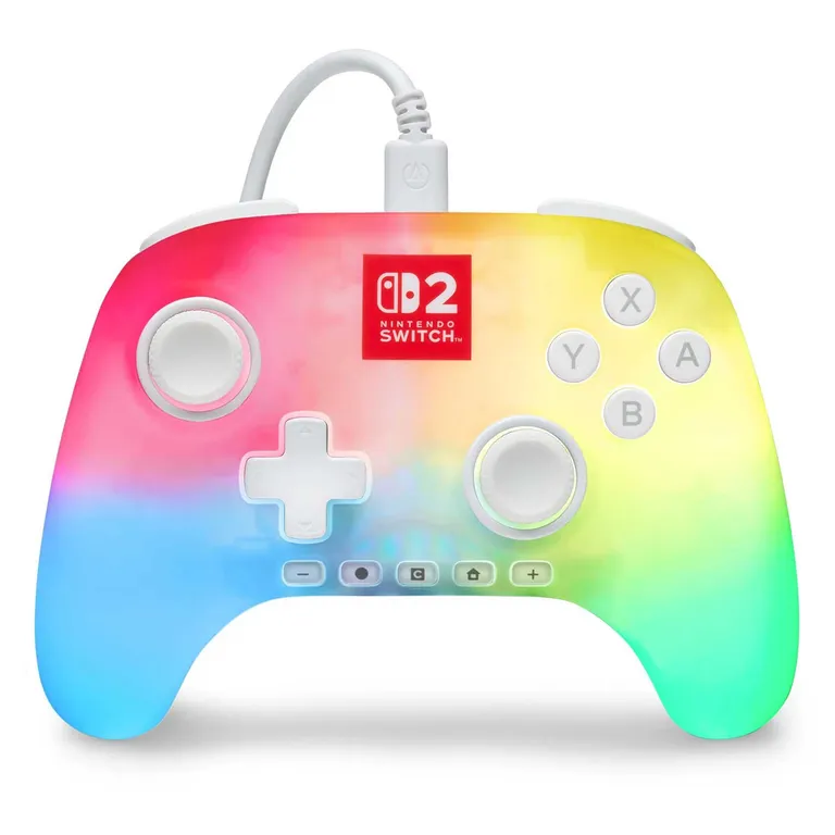 POWERA Control con Cable Advantage Lumectra para Nintendo Switch 2 Blanco
