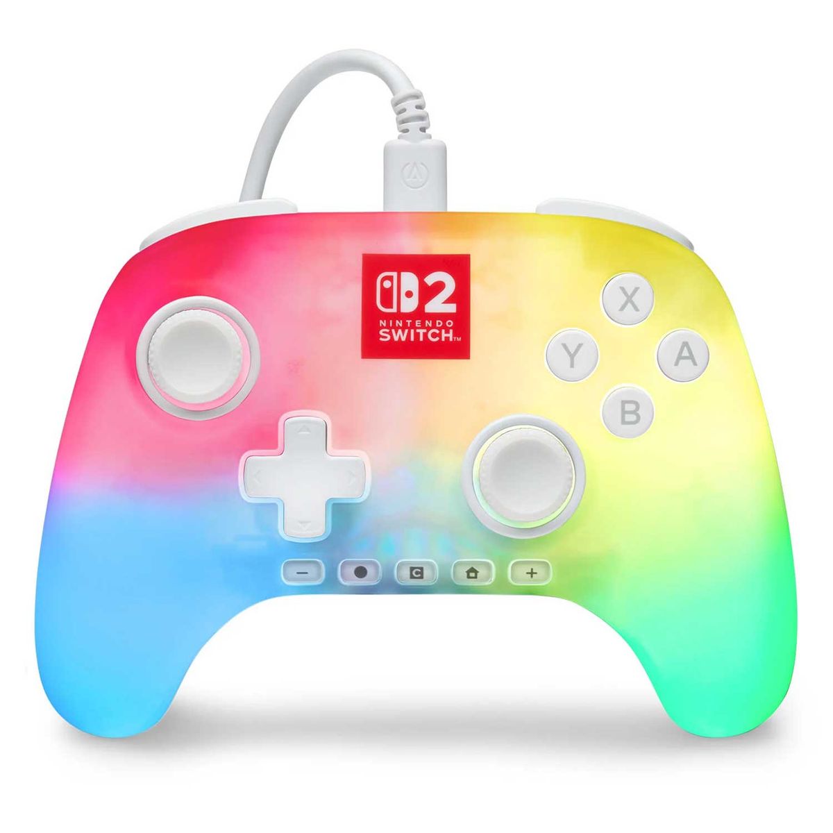 POWERA - Control con Cable PowerA Advantage Lumectra para Nintendo Switch 2 Blanco