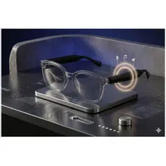 STARTECHOFFICE - Gafas Inteligentes Bluetooth 6.0 Audio Estéreo, Micrófono Dual, Control Táctil y Traducción con IA