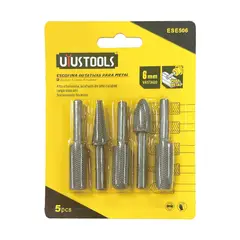 UYUSTOOL - ESCOFINA ROTATIVAS 5 PIEZAS PARA METAL 6MM UYU