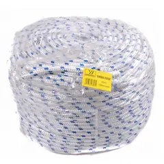 UYUSTOOL - Cuerda Trenzada 16 Hilos Blanco/azul 12mm X 200m