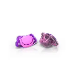 BEBEK - Pack de 2 Chupetes - Forma Ortodontica - Morado/Lila