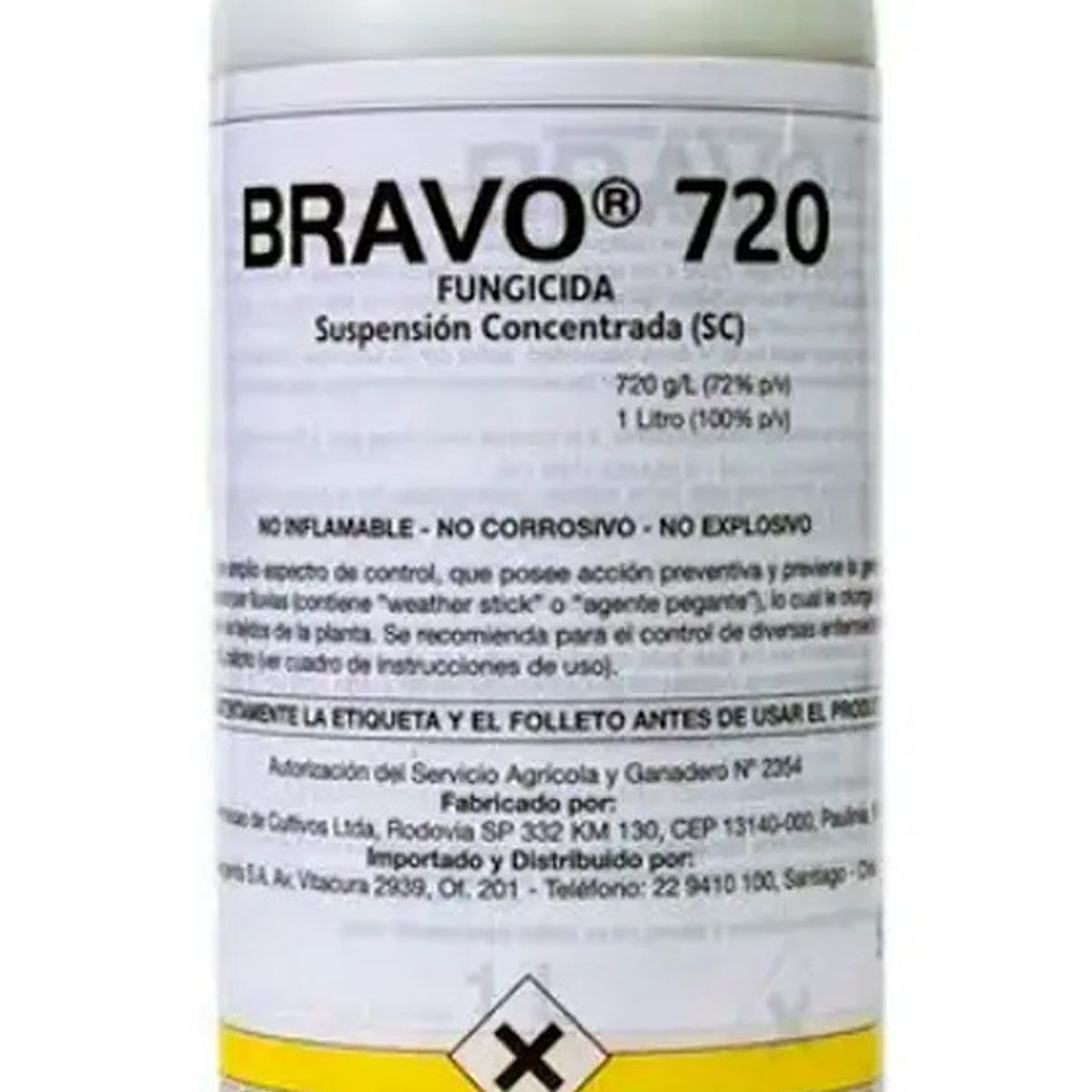 SYNGENTA - FUNGICIDA SYNGENTA BRAVO 720 SC 1L PARA CLOCA, TIZÓN Y BOTRITIS