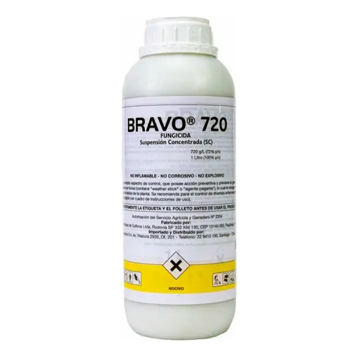 SYNGENTA - FUNGICIDA SYNGENTA BRAVO 720 SC 1L PARA CLOCA, TIZÓN Y BOTRITIS