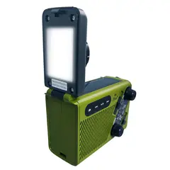 MLAB - Radio Emergencia Alerta Incidente Recargable Dinamo Solar Color Verde 9586