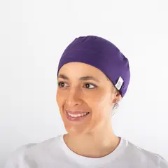 PAOLA TALA - Gorro Clínico Morado Área Médica Unisex con Elástico - Cofias