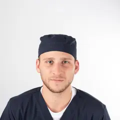 PAOLA TALA - Gorro Clínico Azul Marino Área Médica Unisex con Amarras - Cofias