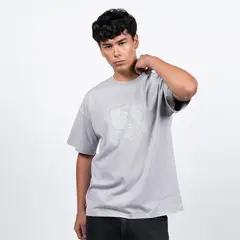 COLO COLO - Polera Hombre Urbano Gris Escudo Gris