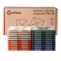 ONSHINE - Magnéticos didácticos 4d para construcción 20 Piezas colores
