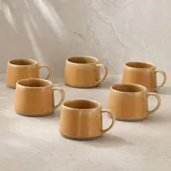 DECO EXPRESS - Set De 6 Mug Hampi Cerámica 350 ml