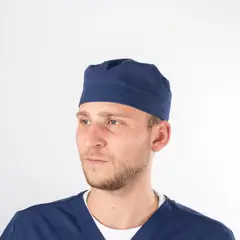 PAOLA TALA - Gorro Clínico Azul Francia Área Médica Unisex con Amarras - Cofias