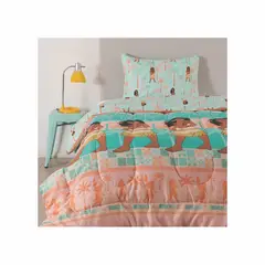 WINDSOR - Plumón infantil reversible 1.5 Plazas moana